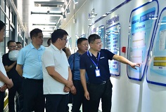 青海盐湖工业股份有限公司副总裁俞秋平一行莅临开云网页版官网安徽基地参观考察