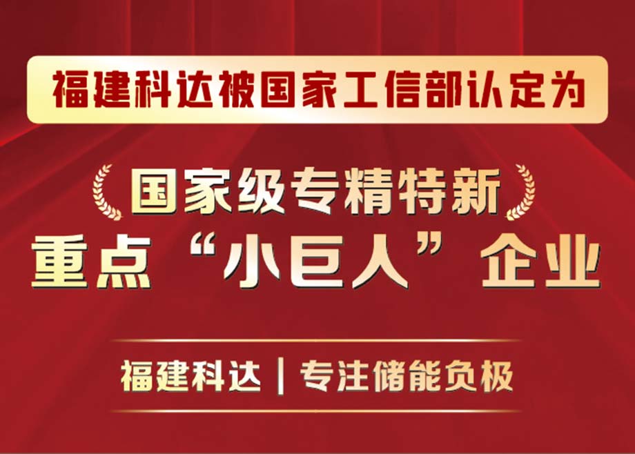 福建开云手机官方版页面新能源获评国家级专精特新重点“小巨人”企业